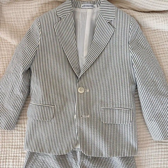 Striped Blazer and Pants Set - Picture 3 of 7